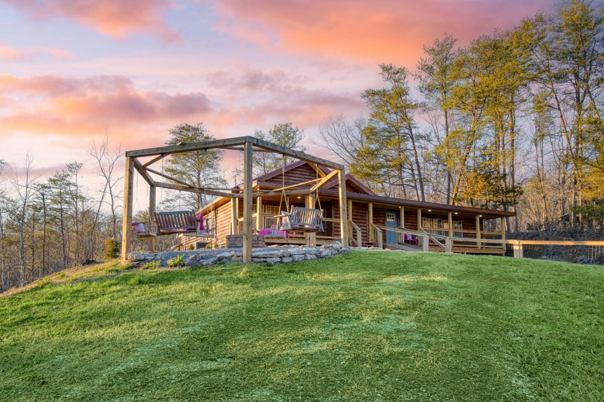 Pink Pines Avantstay Luxury Aesthetic Dream Home Indoor Pool Hot Tub Pigeon Forge Exteriör bild