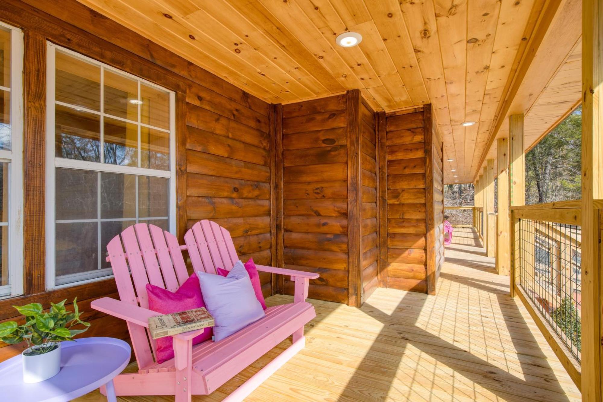 Pink Pines Avantstay Luxury Aesthetic Dream Home Indoor Pool Hot Tub Pigeon Forge Exteriör bild