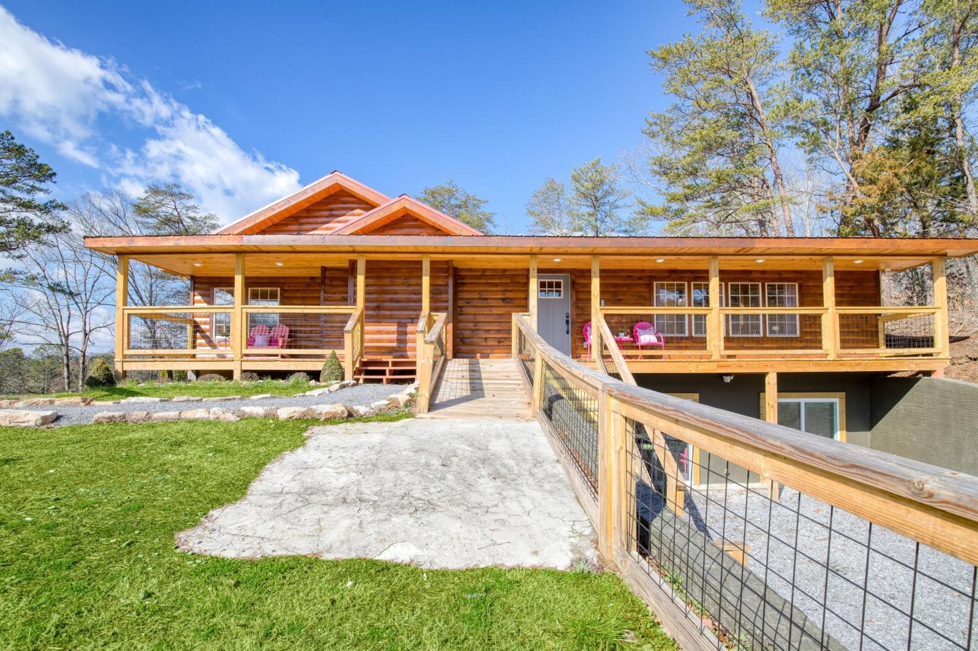Pink Pines Avantstay Luxury Aesthetic Dream Home Indoor Pool Hot Tub Pigeon Forge Exteriör bild